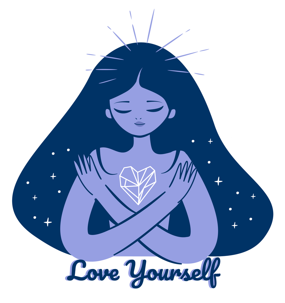 Exclusively designed reminder sticker to "love yourself" for Tsukiyo Co Mindful Living