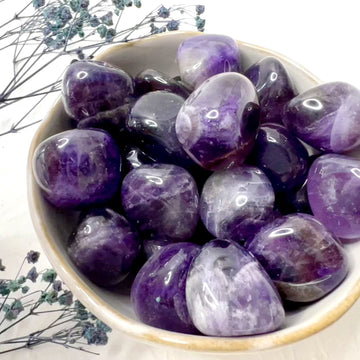 video of ethically sourced dream amethyst tumbles from brazil by tsukiyo singapore