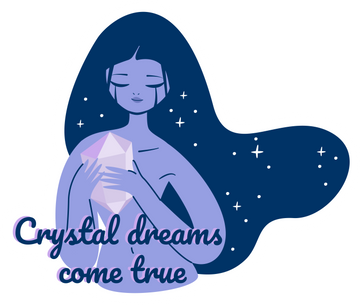 Crystal Dreams Come True Vinyl Sticker - Tsukiyo Co