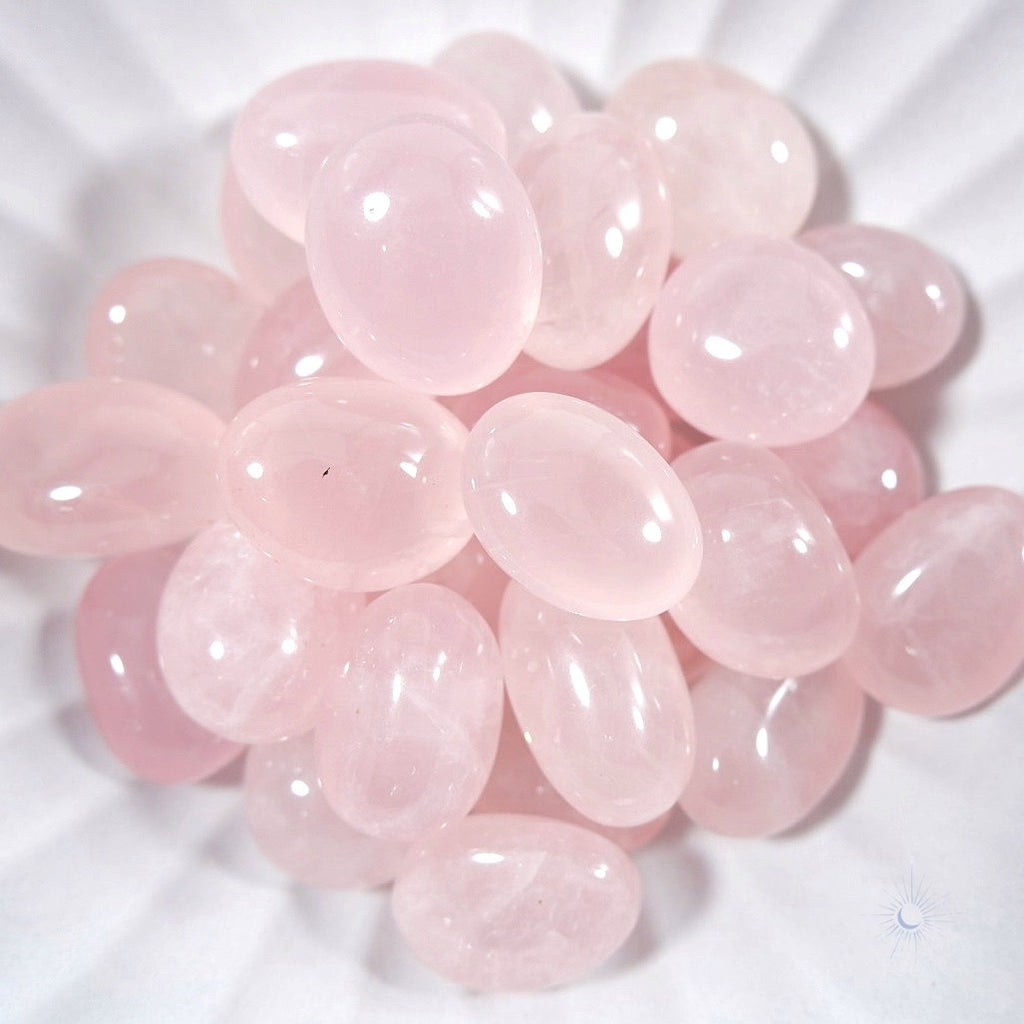 Bowl of Star Rose Quartz Tumble for Love and Compassion