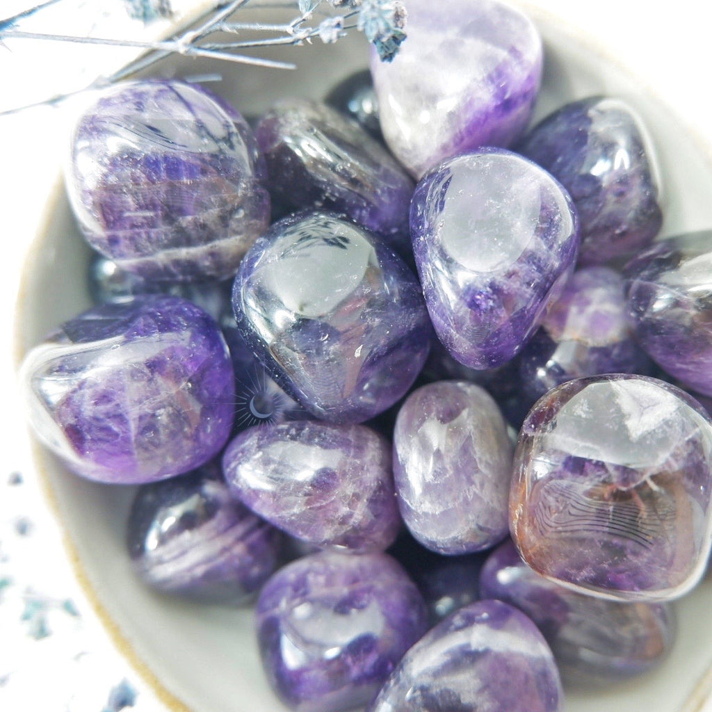 Shop ethically sourced dream amethyst tumbles from brazil by tsukiyo singapore