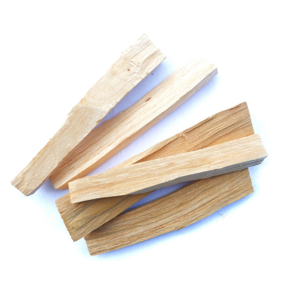 Set of Ethically and sustainably sourced palo santo from Peru for smudging