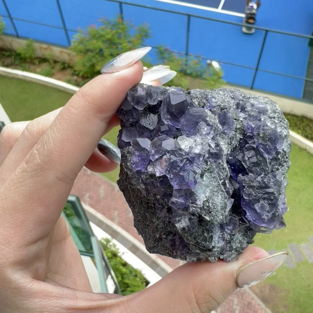 Rare ethically sourced tanzanite fluorite from Fujian China